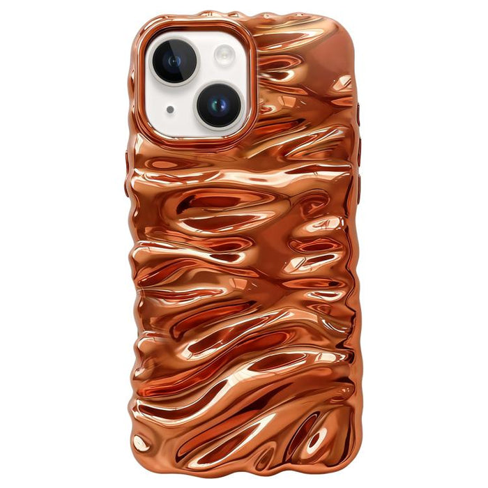 Cream Texture Electroplating TPU Full Coverage Phone Case, For iPhone 14 Plus, For iPhone 14