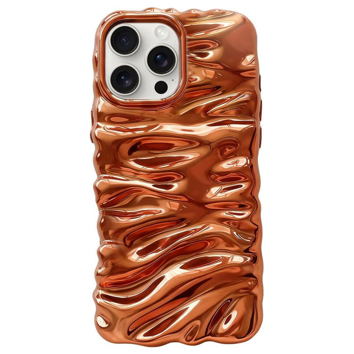 Cream Texture Electroplating TPU Full Coverage Phone Case, For iPhone 14 Pro, For iPhone 14 Pro Max