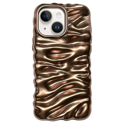 Cream Texture Electroplating TPU Full Coverage Phone Case, For iPhone 13