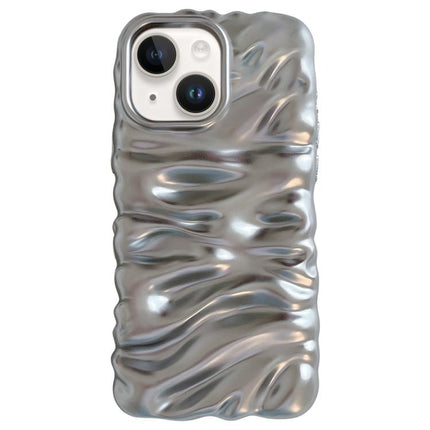 Cream Texture Electroplating TPU Full Coverage Phone Case, For iPhone 13