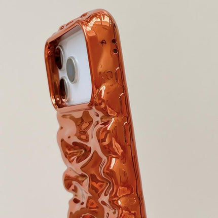 Cream Texture Electroplating TPU Full Coverage Phone Case, For iPhone 17 Pro Max, For iPhone 17 Pro