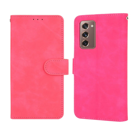 For Samsung Galaxy Z Fold2 5G Solid Color Skin Feel Magnetic Buckle Horizontal Flip Calf Texture PU Leather Case with Holder & Card Slots & Wallet, For Samsung Galaxy Z Fold2 5G