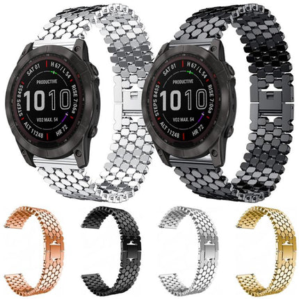 xDfind Fish Scale Texture Metal Watch Band, For Garmin Forerunner 235/220/620/630