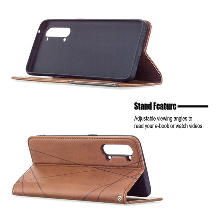 Rhombus Texture Horizontal Flip Magnetic Leather Case with Holder & Card Slots & Wallet, For OPPO Find X2 Lite, For Samsung Galaxy A42 5G