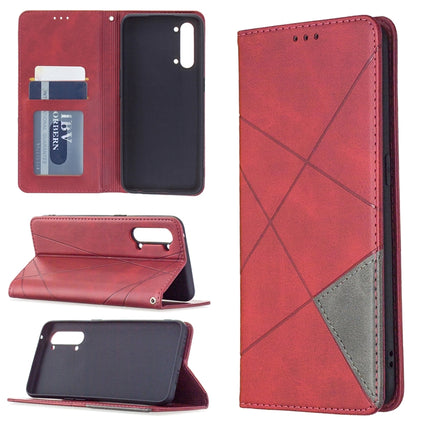 Rhombus Texture Horizontal Flip Magnetic Leather Case with Holder & Card Slots & Wallet, For OPPO Find X2 Lite, For Samsung Galaxy A42 5G