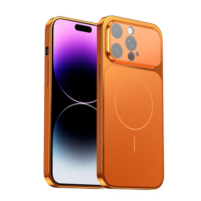 Corning Glass Plating Large Window MagSafe Phone Case, For iPhone 14 Pro Max, For iPhone 13 Pro Max, For iPhone 13 Pro, For iPhone 13