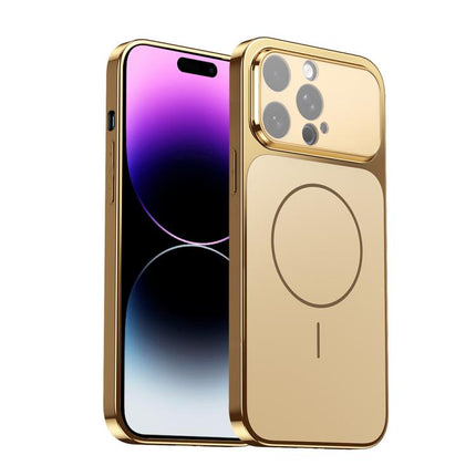 Corning Glass Plating Large Window MagSafe Phone Case, For iPhone 14 Pro Max, For iPhone 13 Pro Max, For iPhone 13 Pro, For iPhone 13