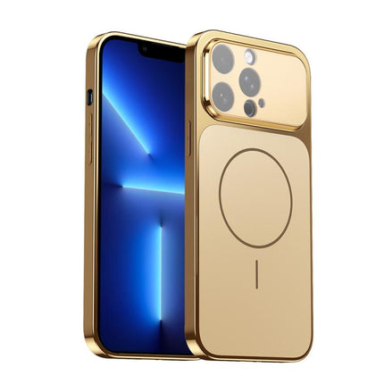 Corning Glass Plating Large Window MagSafe Phone Case, For iPhone 14 Pro Max, For iPhone 13 Pro Max, For iPhone 13 Pro, For iPhone 13