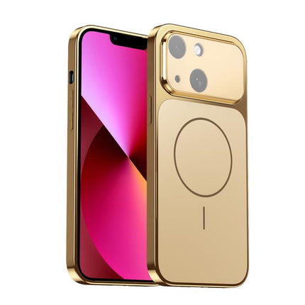 Corning Glass Plating Large Window MagSafe Phone Case, For iPhone 14 Pro Max, For iPhone 13 Pro Max, For iPhone 13 Pro, For iPhone 13