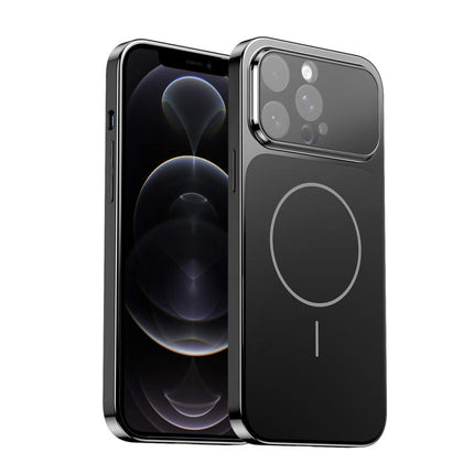 Corning Glass Plating Large Window MagSafe Phone Case, For iPhone 12, For iPhone 12 Pro Max, For iPhone 12 Pro, For iPhone 11 Pro Max