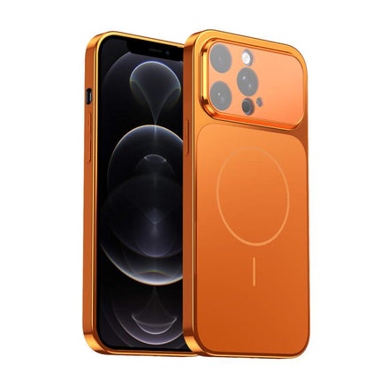 Corning Glass Plating Large Window MagSafe Phone Case, For iPhone 12, For iPhone 12 Pro Max, For iPhone 12 Pro, For iPhone 11 Pro Max