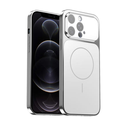 Corning Glass Plating Large Window MagSafe Phone Case, For iPhone 12, For iPhone 12 Pro Max, For iPhone 12 Pro, For iPhone 11 Pro Max
