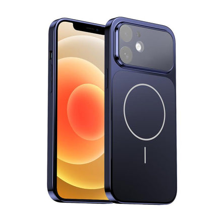 Corning Glass Plating Large Window MagSafe Phone Case, For iPhone 12, For iPhone 12 Pro Max, For iPhone 12 Pro, For iPhone 11 Pro Max