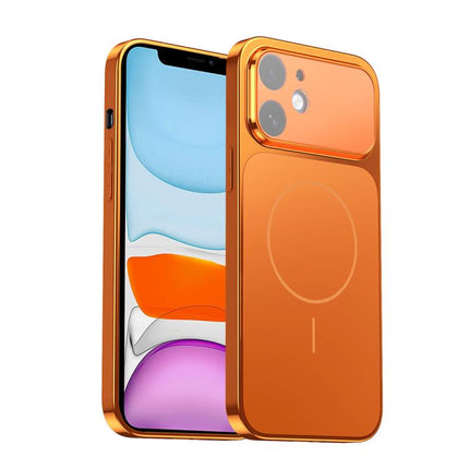 Corning Glass Plating Large Window MagSafe Phone Case, For iPhone 11