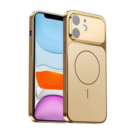 Corning Glass Plating Large Window MagSafe Phone Case, For iPhone 11