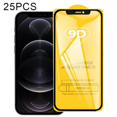 25 PCS 9D Full Glue Full Screen Tempered Glass Film, For  iPhone 12 mini (25 PCS), For  iPhone 12 / 12 Pro (25 PCS), For  iPhone 12 Pro Max (25 PCS)