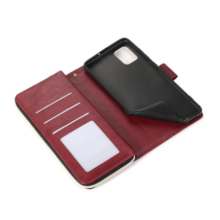 Zipper Wallet Bag Horizontal Flip PU Leather Case with Holder & 9 Card Slots & Wallet & Lanyard & Photo Frame, For Samsung Galaxy A51, For Samsung Galaxy A51 5G, For Samsung Galaxy A70, For Samsung Galaxy A71