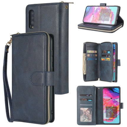 Zipper Wallet Bag Horizontal Flip PU Leather Case with Holder & 9 Card Slots & Wallet & Lanyard & Photo Frame, For Samsung Galaxy A51, For Samsung Galaxy A51 5G, For Samsung Galaxy A70, For Samsung Galaxy A71