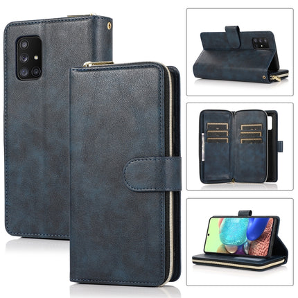 Zipper Wallet Bag Horizontal Flip PU Leather Case with Holder & 9 Card Slots & Wallet & Lanyard & Photo Frame, For Samsung Galaxy A51, For Samsung Galaxy A51 5G, For Samsung Galaxy A70, For Samsung Galaxy A71
