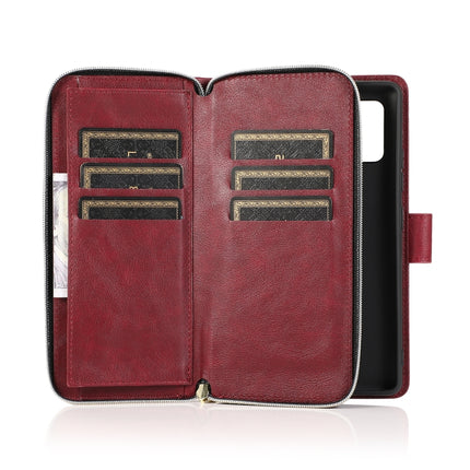 Zipper Wallet Bag Horizontal Flip PU Leather Case with Holder & 9 Card Slots & Wallet & Lanyard & Photo Frame, For Samsung Galaxy A71 5G, For Samsung Galaxy Note10, For Samsung Galaxy Note10+, For Samsung Galaxy Note20