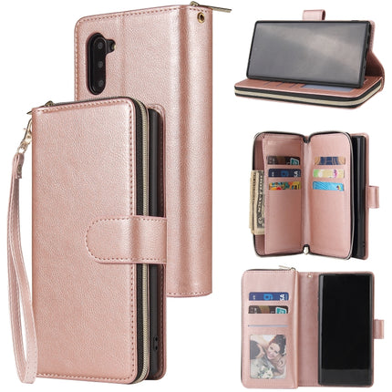 Zipper Wallet Bag Horizontal Flip PU Leather Case with Holder & 9 Card Slots & Wallet & Lanyard & Photo Frame, For Samsung Galaxy A71 5G, For Samsung Galaxy Note10, For Samsung Galaxy Note10+, For Samsung Galaxy Note20