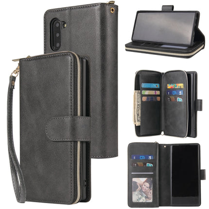 Zipper Wallet Bag Horizontal Flip PU Leather Case with Holder & 9 Card Slots & Wallet & Lanyard & Photo Frame, For Samsung Galaxy A71 5G, For Samsung Galaxy Note10, For Samsung Galaxy Note10+, For Samsung Galaxy Note20