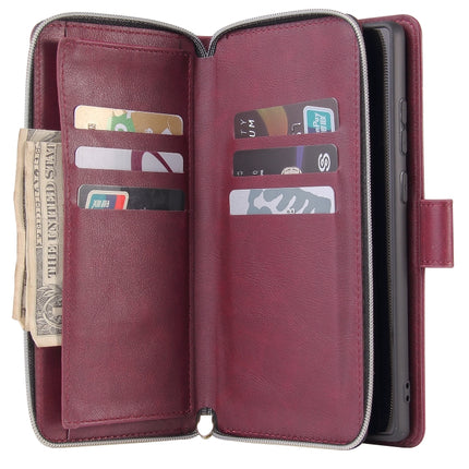 Zipper Wallet Bag Horizontal Flip PU Leather Case with Holder & 9 Card Slots & Wallet & Lanyard & Photo Frame, For Samsung Galaxy Note20 Ultra, For Samsung Galaxy S20 FE 5G
