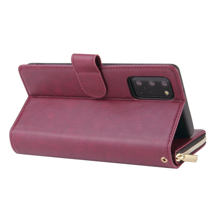 Zipper Wallet Bag Horizontal Flip PU Leather Case with Holder & 9 Card Slots & Wallet & Lanyard & Photo Frame, For Samsung Galaxy Note20 Ultra, For Samsung Galaxy S20 FE 5G