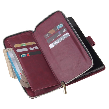 Zipper Wallet Bag Horizontal Flip PU Leather Case with Holder & 9 Card Slots & Wallet & Lanyard & Photo Frame, For Samsung Galaxy Note20 Ultra, For Samsung Galaxy S20 FE 5G