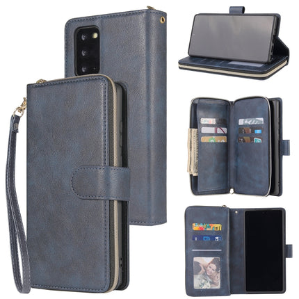 Zipper Wallet Bag Horizontal Flip PU Leather Case with Holder & 9 Card Slots & Wallet & Lanyard & Photo Frame, For Samsung Galaxy Note20 Ultra, For Samsung Galaxy S20 FE 5G