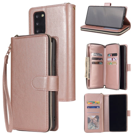 Zipper Wallet Bag Horizontal Flip PU Leather Case with Holder & 9 Card Slots & Wallet & Lanyard & Photo Frame, For Samsung Galaxy Note20 Ultra, For Samsung Galaxy S20 FE 5G