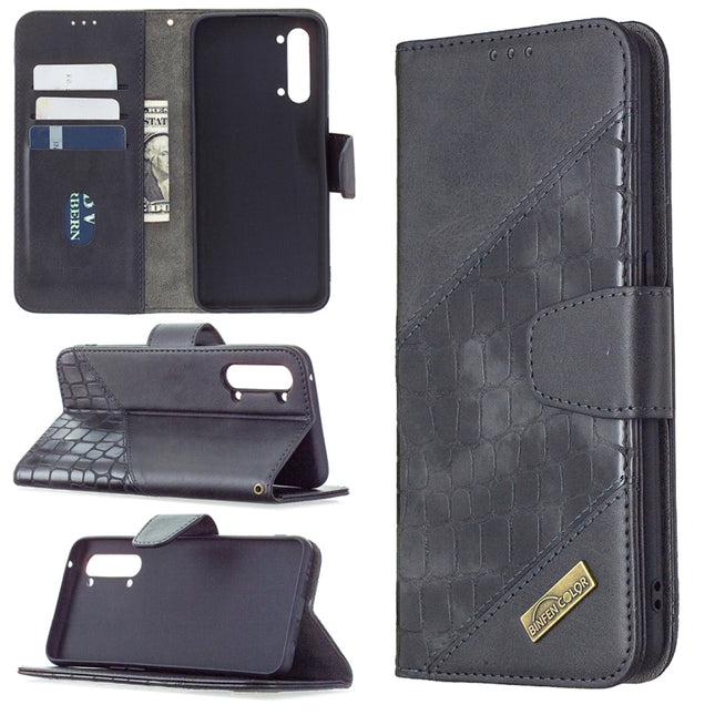 Matching Color Crocodile Texture Horizontal Flip PU Leather Case with Wallet & Holder & Card Slots, For OPPO Find X2 Lite, For Samsung Galaxy A42 5G