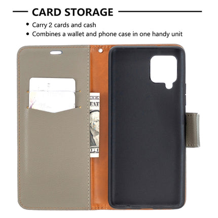 Litchi Texture Pure Color Horizontal Flip PU Leather Case with Holder & Card Slots & Wallet & Lanyard, For Samsung Galaxy A42 5G