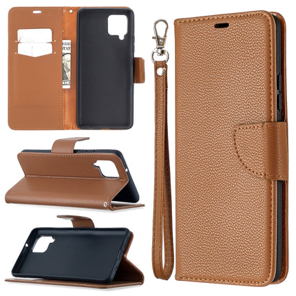 Litchi Texture Pure Color Horizontal Flip PU Leather Case with Holder & Card Slots & Wallet & Lanyard, For Samsung Galaxy A42 5G