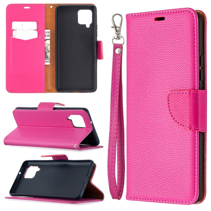 Litchi Texture Pure Color Horizontal Flip PU Leather Case with Holder & Card Slots & Wallet & Lanyard, For Samsung Galaxy A42 5G