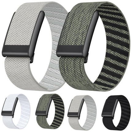 xDfind Black Buckle Sport Elastic Twill Pattern Nylon Watch Band, For WHOOP 5.0 Standard Version