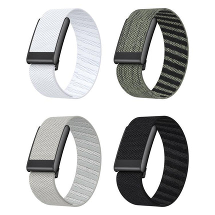xDfind Black Buckle Sport Elastic Twill Pattern Nylon Watch Band, For WHOOP 5.0 Standard Version