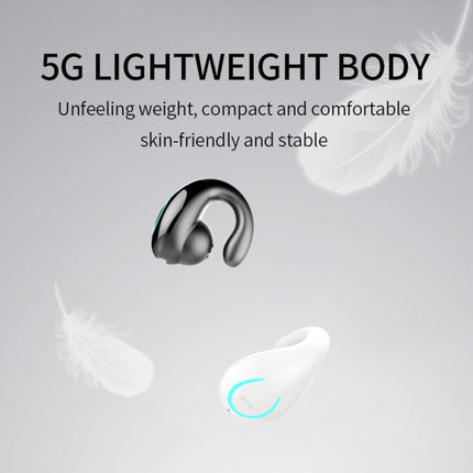 YX08 Ultraleichter kabelloser V5.0-Bluetooth-Ohrhörer mit Ohrbügel, Ohrclip, Stereo-Bluetooth-Headset mit Mikrofon, Einzel