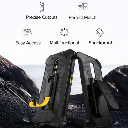 Ulefone Armor Back Clip Phone Case with Carabiner, For Ulefone RugKing 2 Pro, For Ulefone RugKing 3 Pro, For Ulefone RugKing 4 Pro, For Ulefone RugKing
