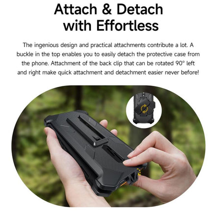 Ulefone Armor Back Clip Phone Case with Carabiner, For Ulefone RugKing 2 Pro, For Ulefone RugKing 3 Pro, For Ulefone RugKing 4 Pro, For Ulefone RugKing