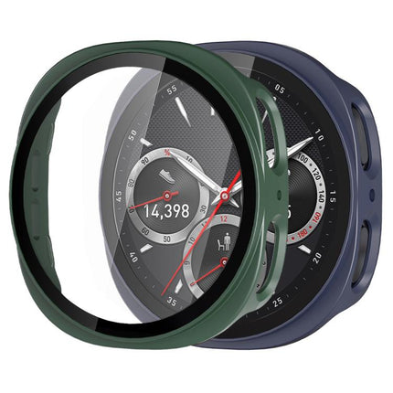 xDfind Tempered Film Integrated Frosted PC Watch Protective Cover, For Samsung Galaxy Watch9 / 8 44mm, For Samsung Galaxy Watch9 / 8 40mm