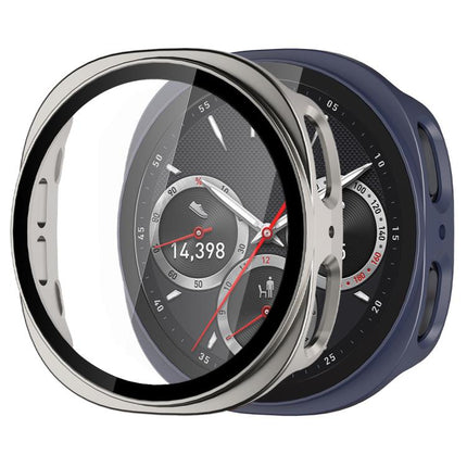 xDfind Tempered Film Integrated Frosted PC Watch Protective Cover, For Samsung Galaxy Watch9 / 8 44mm, For Samsung Galaxy Watch9 / 8 40mm
