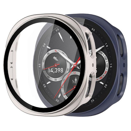 xDfind Tempered Film Integrated Frosted PC Watch Protective Cover, For Samsung Galaxy Watch9 / 8 44mm, For Samsung Galaxy Watch9 / 8 40mm