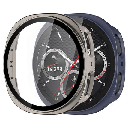 xDfind Tempered Film Integrated Frosted PC Watch Protective Cover, For Samsung Galaxy Watch9 / 8 44mm, For Samsung Galaxy Watch9 / 8 40mm
