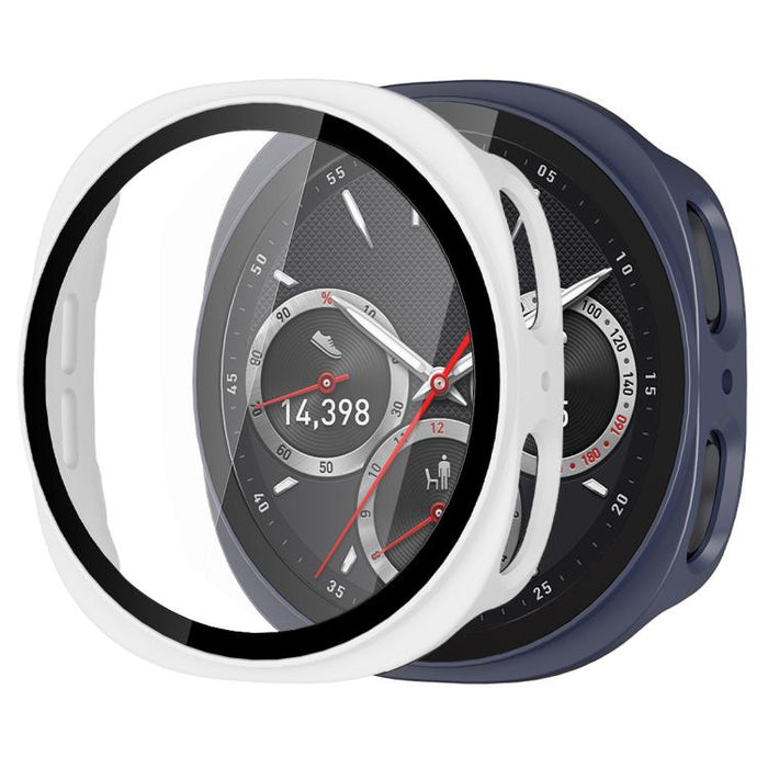 xDfind Tempered Film Integrated Frosted PC Watch Protective Cover, For Samsung Galaxy Watch9 / 8 44mm, For Samsung Galaxy Watch9 / 8 40mm