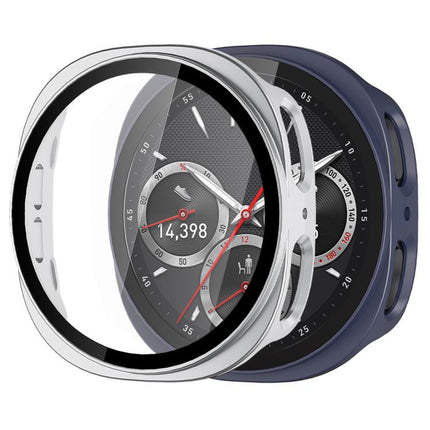 xDfind Tempered Film Integrated Frosted PC Watch Protective Cover, For Samsung Galaxy Watch9 / 8 44mm, For Samsung Galaxy Watch9 / 8 40mm