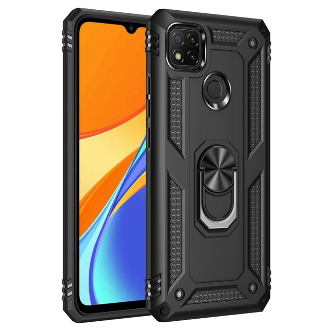 For Xiaomi Redmi C9 Shockproof TPU + PC Protective Case with 360 Degree Rotating Holder, For Xiaomi Redmi 9C