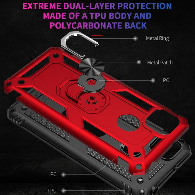 For Xiaomi Redmi C9 Shockproof TPU + PC Protective Case with 360 Degree Rotating Holder, For Xiaomi Redmi 9C