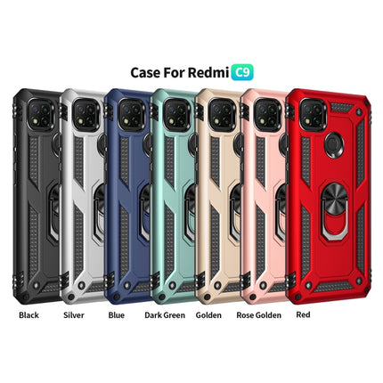 For Xiaomi Redmi C9 Shockproof TPU + PC Protective Case with 360 Degree Rotating Holder, For Xiaomi Redmi 9C
