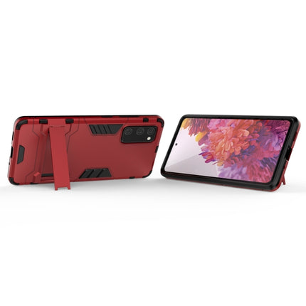 Shockproof PC + TPU Protective Case with Invisible Holder, For Samsung Galaxy A42 5G, For Samsung Galaxy S20 FE